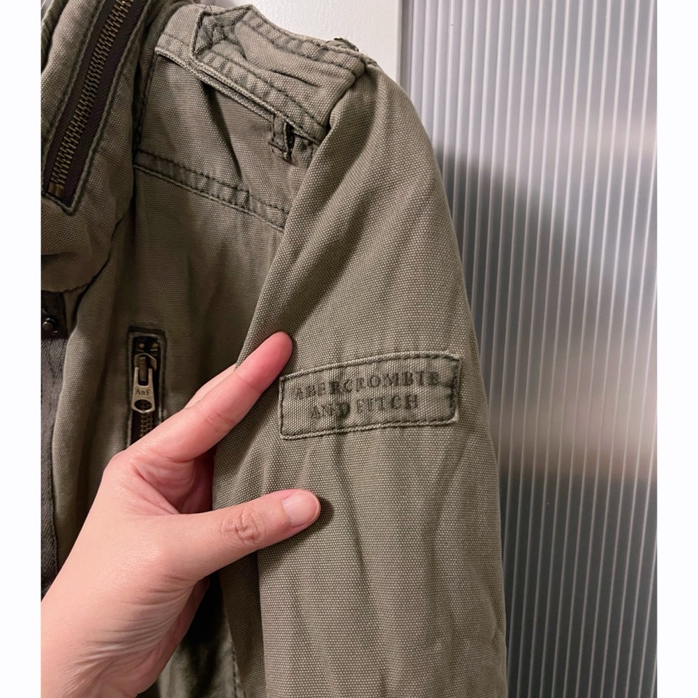 Vintage Abercrombie & Fitch A&F Dark Green Fully Lined Jacket Y2K - Picture 5 of 11